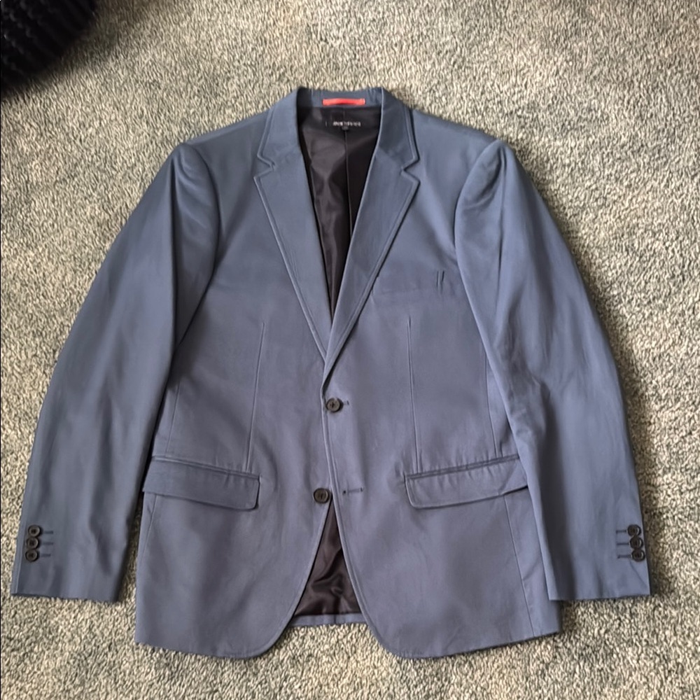 Jack Treads Men's Grey/Blue Blazer - 40R